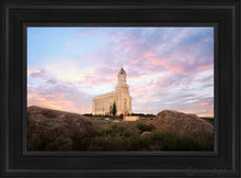 Load image into Gallery viewer, Cedar City Spring Open Edition Canvas / 14 X 21 Black Frame Art
