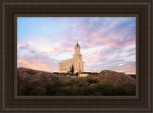 Load image into Gallery viewer, Cedar City Spring Open Edition Canvas / 14 X 21 Brown Frame Art
