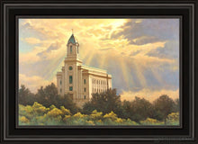 Load image into Gallery viewer, Cedar City Temple Open Edition Canvas / 20 X 30 Black Frame Art
