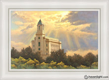 Load image into Gallery viewer, Cedar City Temple Open Edition Canvas / 24 X 36 White Frame Art
