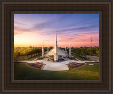 Load image into Gallery viewer, Dallas From On High Open Edition Canvas / 11 X 14 Brown Frame Art
