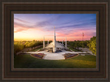Load image into Gallery viewer, Dallas From On High Open Edition Canvas / 12 X 18 Brown Frame Art
