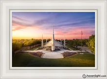 Load image into Gallery viewer, Dallas From On High Open Edition Canvas / 14 X 21 White Frame Art
