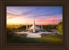 Load image into Gallery viewer, Dallas From On High Open Edition Canvas / 20 X 30 Brown Frame Art
