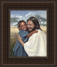 Load image into Gallery viewer, Daughter Of A King Open Edition Canvas / 8 X 10 Brown Frame Art
