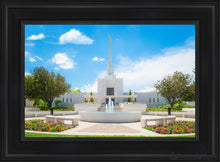 Load image into Gallery viewer, Denver Daytime Fountain Open Edition Canvas / 14 X 21 Black Frame Art

