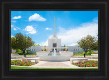 Load image into Gallery viewer, Denver Daytime Fountain Open Edition Canvas / 24 X 36 Black Frame Art
