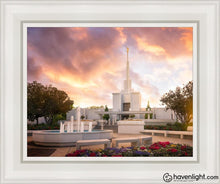 Load image into Gallery viewer, Denver Sunset Open Edition Canvas / 11 X 14 White Frame Art
