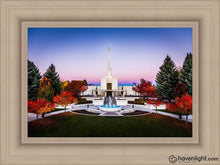 Load image into Gallery viewer, Denver Temple Bright Millennial Day Open Edition Canvas / 24 X 16 Frame I 23 3/4 31 Art

