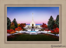 Load image into Gallery viewer, Denver Temple Bright Millennial Day Open Edition Canvas / 30 X 20 Frame I 27 3/4 37 Art
