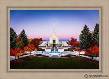 Load image into Gallery viewer, Denver Temple Bright Millennial Day Open Edition Canvas / 36 X 24 Frame I 31 3/4 43 Art
