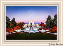Load image into Gallery viewer, Denver Temple Bright Millennial Day Open Edition Canvas / 36 X 24 Frame W 32 3/4 44 Art
