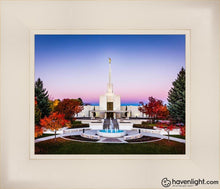 Load image into Gallery viewer, Denver Temple Bright Millennial Day Open Edition Print / 10 X 8 Frame L 12 1/4 14 Art
