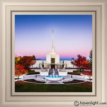 Load image into Gallery viewer, Denver Temple Bright Millennial Day Open Edition Print / 12 X Frame R 16 1/4 Art
