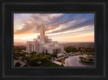 Load image into Gallery viewer, Draper Sunset Aerial Open Edition Canvas / 12 X 18 Black Frame Art
