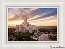 Load image into Gallery viewer, Draper Sunset Aerial Open Edition Canvas / 12 X 18 White Frame Art
