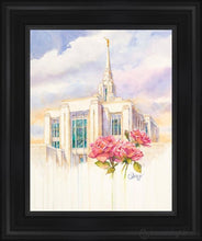 Load image into Gallery viewer, Eternal Promise Ogden Temple Open Edition Canvas / 11 X 14 Black Frame Art
