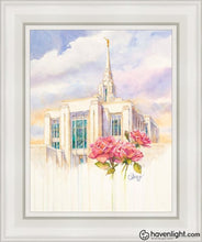 Load image into Gallery viewer, Eternal Promise Ogden Temple Open Edition Canvas / 11 X 14 White Frame Art

