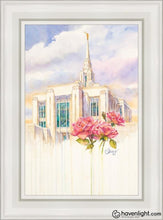 Load image into Gallery viewer, Eternal Promise Ogden Temple Open Edition Canvas / 14 X 21 White Frame Art
