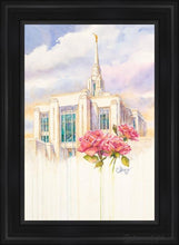 Load image into Gallery viewer, Eternal Promise Ogden Temple Open Edition Canvas / 24 X 36 Black Frame Art
