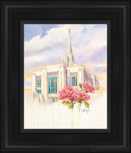 Load image into Gallery viewer, Eternal Promise Ogden Temple Open Edition Canvas / 8 X 10 Black Frame Art
