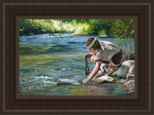 Load image into Gallery viewer, Faith To Prepare Open Edition Canvas / 12 X 18 Brown Frame Art
