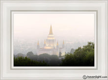 Load image into Gallery viewer, Foggy Oakland Open Edition Canvas / 12 X 18 White Frame Art
