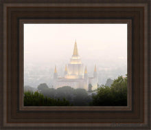 Load image into Gallery viewer, Foggy Oakland Open Edition Canvas / 8 X 10 Brown Frame Art
