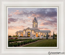 Load image into Gallery viewer, Fort Collins Afterglow Open Edition Canvas / 11 X 14 White Frame Art
