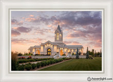 Load image into Gallery viewer, Fort Collins Afterglow Open Edition Canvas / 24 X 36 White Frame Art
