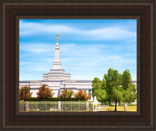 Load image into Gallery viewer, Fresno Day Panorama Open Edition Canvas / 11 X 14 Brown Frame Art
