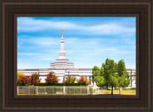 Load image into Gallery viewer, Fresno Day Panorama Open Edition Canvas / 14 X 21 Brown Frame Art
