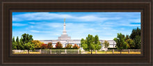 Load image into Gallery viewer, Fresno Day Panorama Open Edition Canvas / 8 X 24 Brown Frame Art
