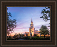 Load image into Gallery viewer, Gila Valley Blue Hour Open Edition Canvas / 11 X 14 Brown Frame Art
