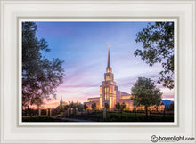 Load image into Gallery viewer, Gila Valley Blue Hour Open Edition Canvas / 14 X 21 White Frame Art
