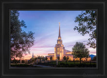 Load image into Gallery viewer, Gila Valley Blue Hour Open Edition Canvas / 24 X 36 Black Frame Art
