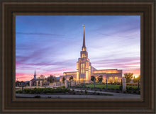 Load image into Gallery viewer, Gila Valley Sunset Open Edition Canvas / 24 X 36 Brown Frame Art
