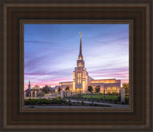 Load image into Gallery viewer, Gila Valley Sunset Open Edition Canvas / 8 X 10 Brown Frame Art
