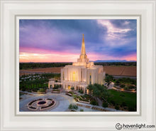 Load image into Gallery viewer, Gilbert Desert Sky Lights Of Hope Open Edition Canvas / 11 X 14 White Frame Art
