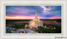 Load image into Gallery viewer, Gilbert Desert Sky Lights Of Hope Open Edition Canvas / 15 X 30 White Frame Art
