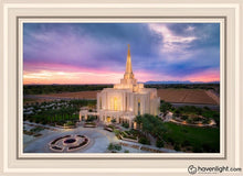 Load image into Gallery viewer, Gilbert Desert Sky Lights Of Hope Open Edition Canvas / 20 X 30 White Frame Art
