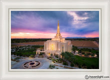 Load image into Gallery viewer, Gilbert Desert Sky Lights Of Hope Open Edition Canvas / 24 X 36 White Frame Art
