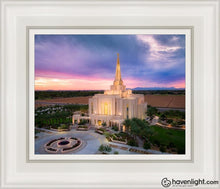 Load image into Gallery viewer, Gilbert Desert Sky Lights Of Hope Open Edition Canvas / 8 X 10 White Frame Art
