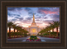 Load image into Gallery viewer, Gilbert Garden Oasis Open Edition Canvas / 14 X 21 Brown Frame Art
