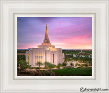 Load image into Gallery viewer, Gilbert Pink Sunrise Open Edition Canvas / 8 X 10 White Frame Art
