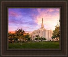 Load image into Gallery viewer, Gilbert Sunset Panorama Open Edition Canvas / 11 X 14 Brown Frame Art
