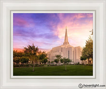 Load image into Gallery viewer, Gilbert Sunset Panorama Open Edition Canvas / 11 X 14 White Frame Art
