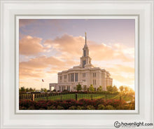 Load image into Gallery viewer, Golden Payson Panorama Open Edition Canvas / 11 X 14 White Frame Art
