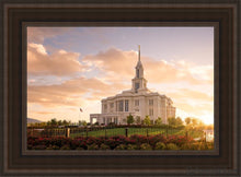 Load image into Gallery viewer, Golden Payson Panorama Open Edition Canvas / 14 X 21 Brown Frame Art
