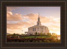 Load image into Gallery viewer, Golden Payson Panorama Open Edition Canvas / 24 X 36 Brown Frame Art
